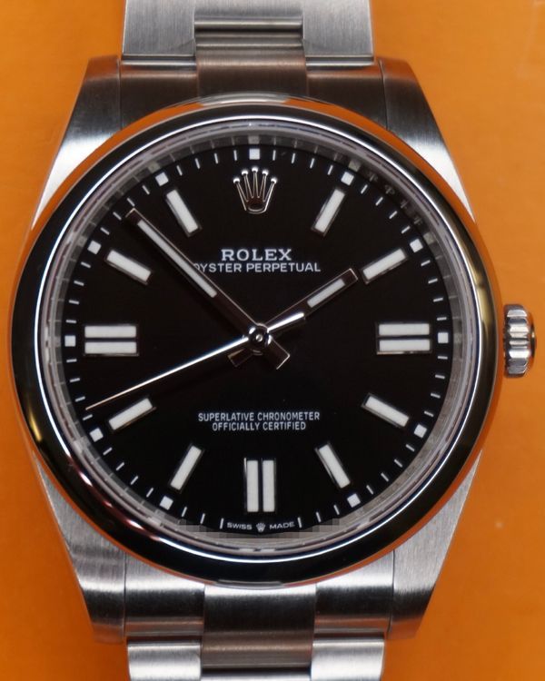2024 Rolex Oyster Perpetual 41MM Black Dial Oyster Bracelet (124300)