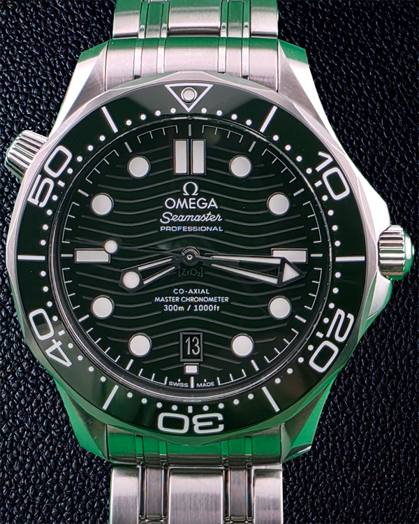 Omega Seamaster Diver 300M 42MM Green Dial Steel Bracelet (210.30.42.20.10.001)