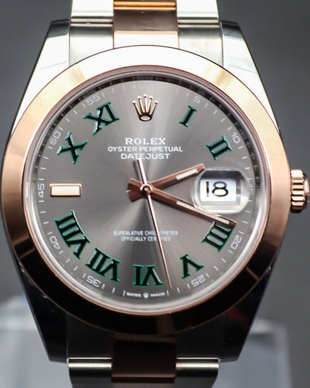 2025 Rolex Datejust "Wimbledon" 41MM Slate Dial Two-Tone Oyster Bracelet (126301)