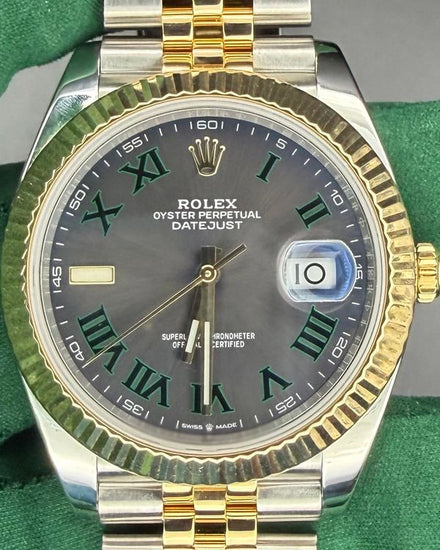 2024 Rolex Datejust "Wimbledon" 41MM Slate Dial Two-Tone Jubilee Bracelet (126333)