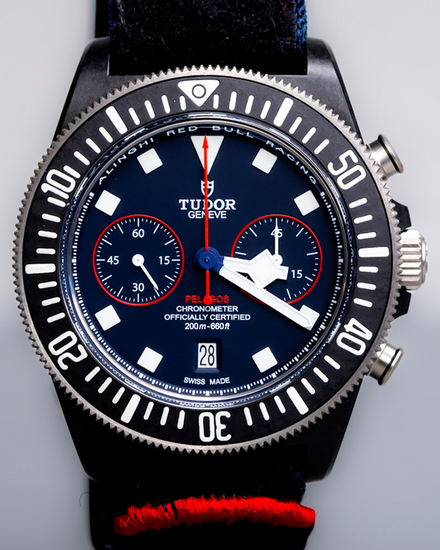 2024 Tudor Pelagos FXD Chrono "Alinghi Red Bull Racing Edition" 43MM Blue Dial Textile Strap (25807KN)