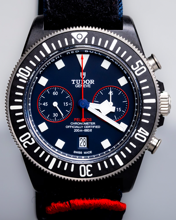 2024 Tudor Pelagos FXD Chrono "Alinghi Red Bull Racing Edition" 43MM Blue Dial Textile Strap (25807KN)