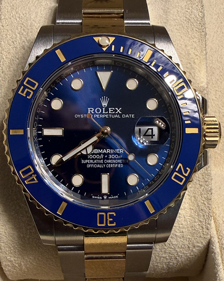 Rolex Submariner Date "Bluesy" 40MM Blue Dial Two-Tone Oyster Bracelet (116613LB)