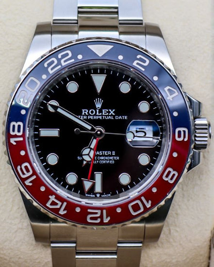 2022 Rolex GMT-Master II "Pepsi" 40MM Black Dial Oyster Bracelet (126710BLRO)