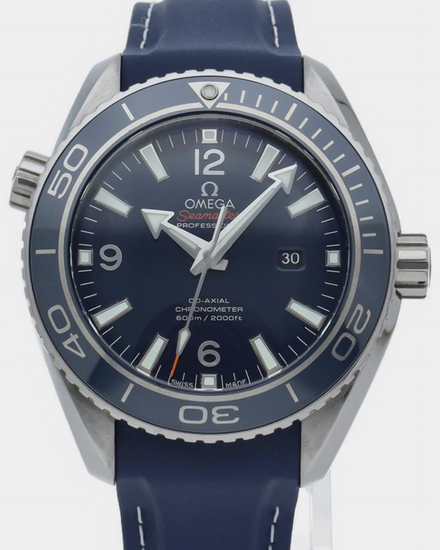 Omega Seamaster Planet Ocean 600M 37.5MM Blue Dial Rubber Strap (232.92.38.20.03.001)