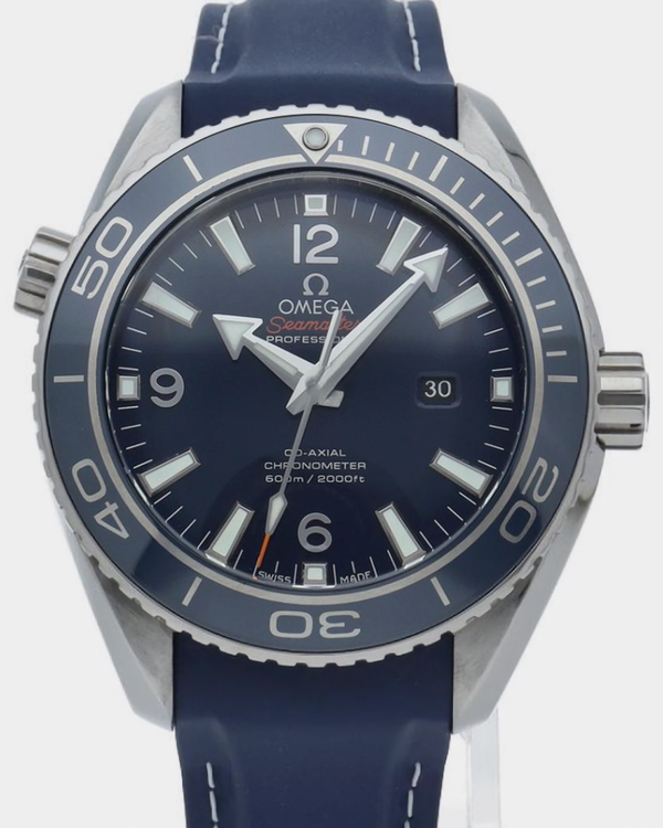 Omega Seamaster Planet Ocean 600M 37.5MM Blue Dial Rubber Strap (232.92.38.20.03.001)