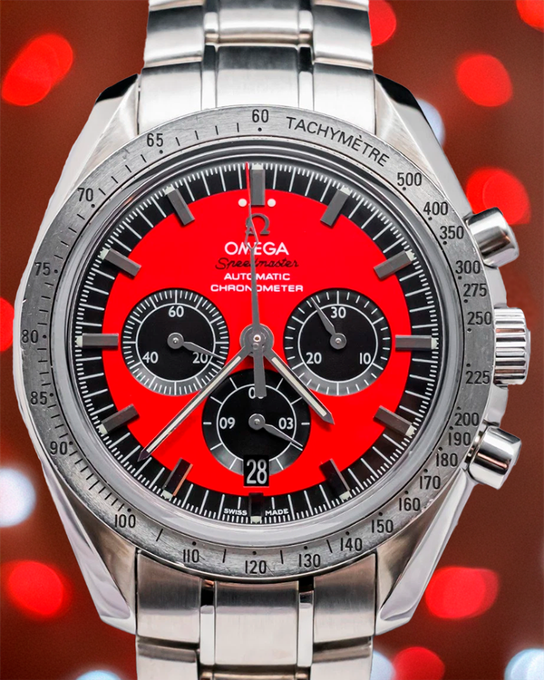 2018 Omega Speedmaster Michael "The Legend" Schumacher 42MM Red Dial Steel Bracelet (3506.61.00)