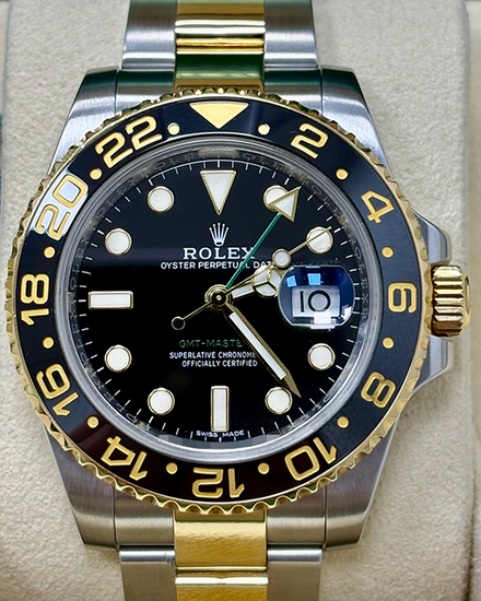 2019 Rolex GMT-Master II 40MM Black Dial Two-Tone Oyster Bracelet (116713LN)