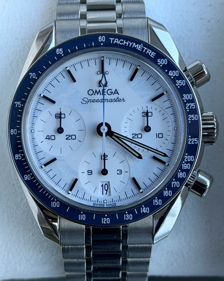 2025 Omega Speedmaster "Milano Cortina 2026" 38MM White Dial Steel Bracelet (522.30.38.50.04.001)