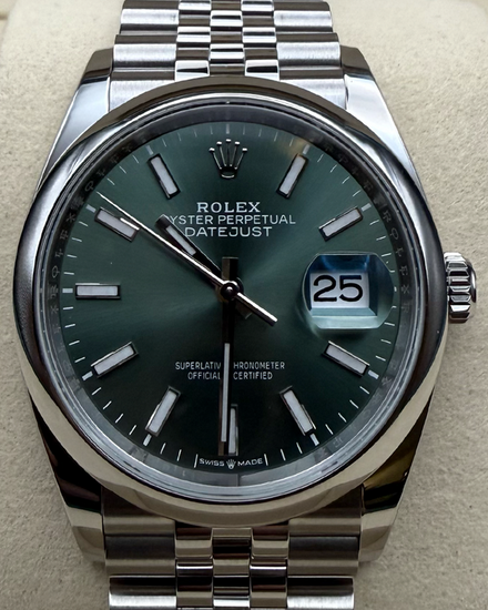 2025 Rolex Datejust 36MM Green Dial Jubilee Bracelet (126200)