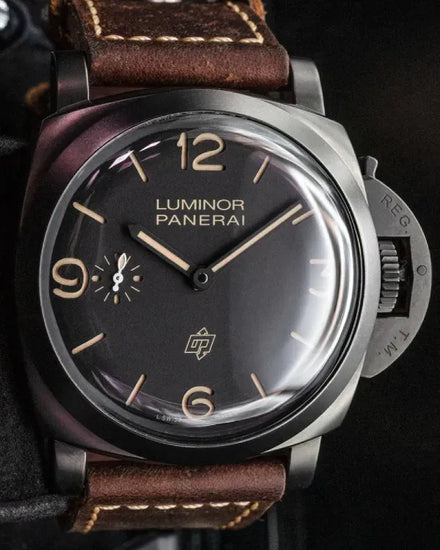 2015 Panerai Luminor 1950 3 Days L. E. 47MM Black Dial Leather Strap (PAM00617)