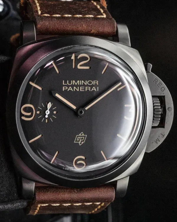 2015 Panerai Luminor 1950 3 Days L. E. 47MM Black Dial Leather Strap (PAM00617)