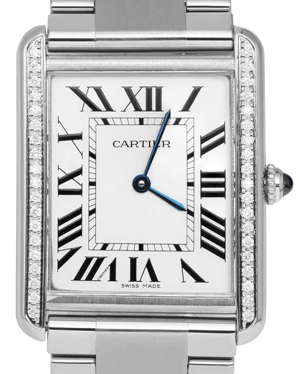 Cartier Tank Solo 27MM White Dial Steel Bracelet (3169)