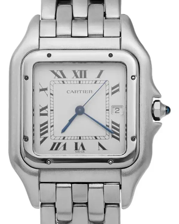 Cartier Panthère De Cartier XL 29MM Quartz White Dial Steel Bracelet (130000C)