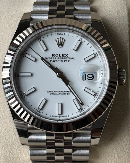 2026 Rolex Datejust 41MM White Dial Jubilee Bracelet (126334)