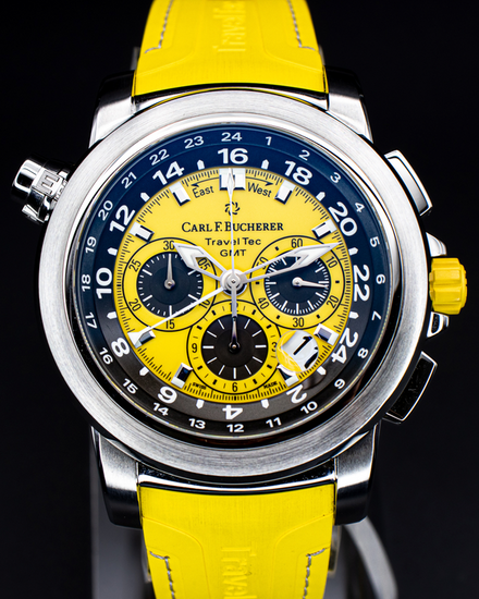 2026 Carl F. Bucherer Patravi TravelTec Color "Four Seasons" Edition 46.6MM Yellow Dial Rubber Strap (00.10620.08.93.01)
