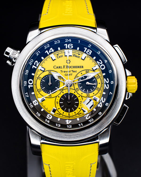 2026 Carl F. Bucherer Patravi TravelTec Color "Four Seasons" Edition 46.6MM Yellow Dial Rubber Strap (00.10620.08.93.01)