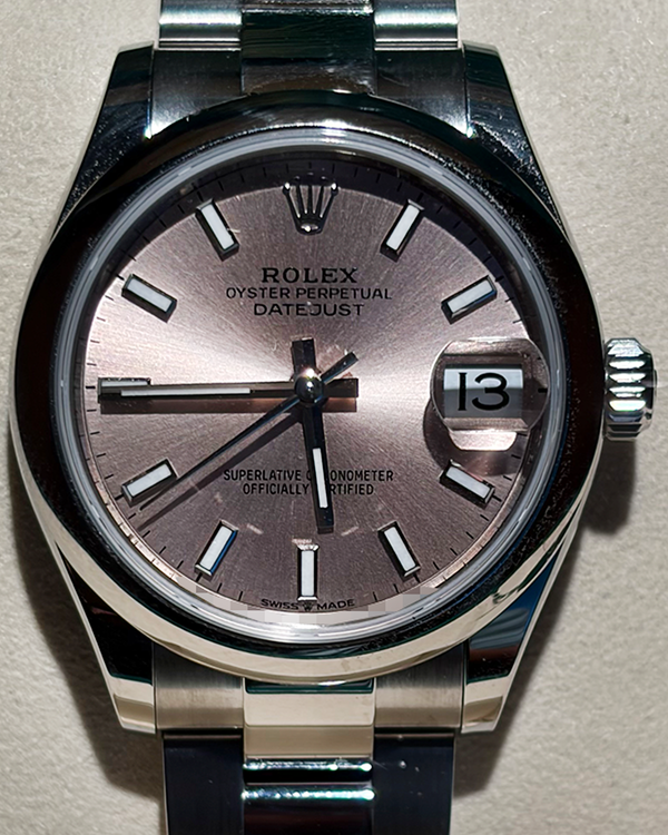 2026 Rolex Datejust 31MM Dark Grey Dial Oyster Bracelet  (278240)