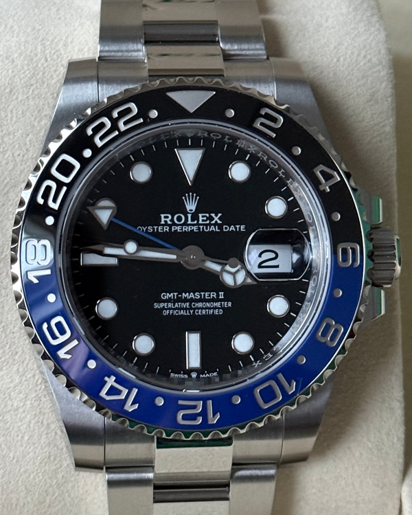 2026 Rolex GMT-Master II "Batman" 40MM Black Dial Oyster Bracelet (126710BLNR)