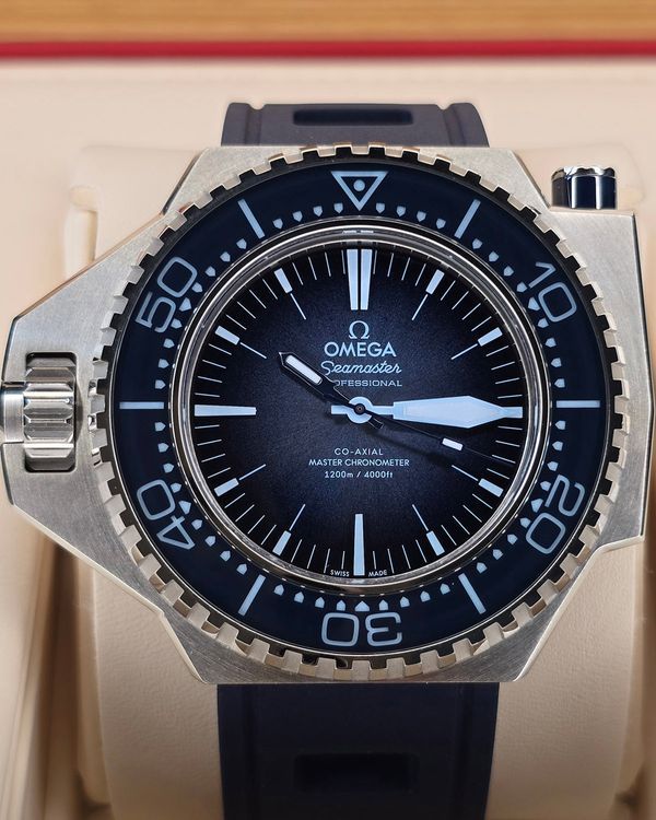 2024 Omega Seamaster Ploprof 1200M "Summer Blue" 55MM Blue Dial Rubber Strap (227.32.55.21.03.001)