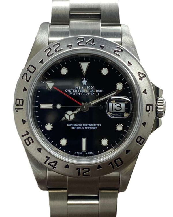 Rolex Explorer II 40MM Black Dial Oyster Bracelet (16570)