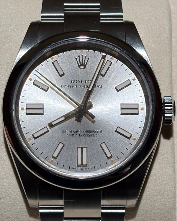 2026 Rolex Oyster Perpetual 41MM Silver Dial Oyster Bracelet (134300)