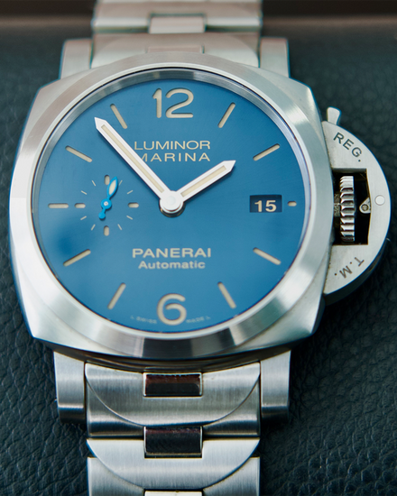 2020 Panerai Luminor Marina 42MM Blue Dial Steel Bracelet (PAM01028)