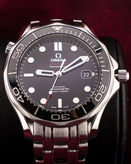 2018 Omega Seamaster Diver 300M 41MM Black Dial Steel Bracelet (212.30.41.20.01.003)
