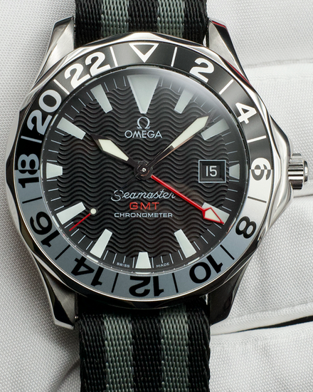 No Reserve - Omega Seamaster GMT 50th Anniversary 41MM Black Dial Textile Strap (2234.50.00)