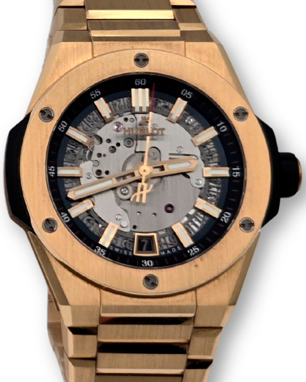 2025 Hublot Big Bang Integrated 40MM Skeleton Dial Yellow Gold Bracelet (456.VX.0130.VX)