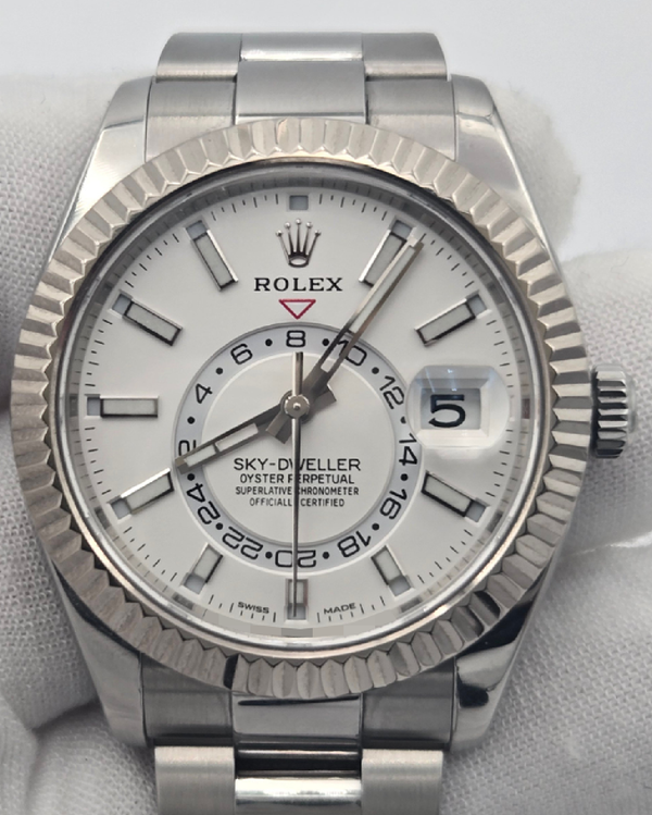 2020 Rolex Sky-Dweller 42MM White Dial Oyster Bracelet (326934)