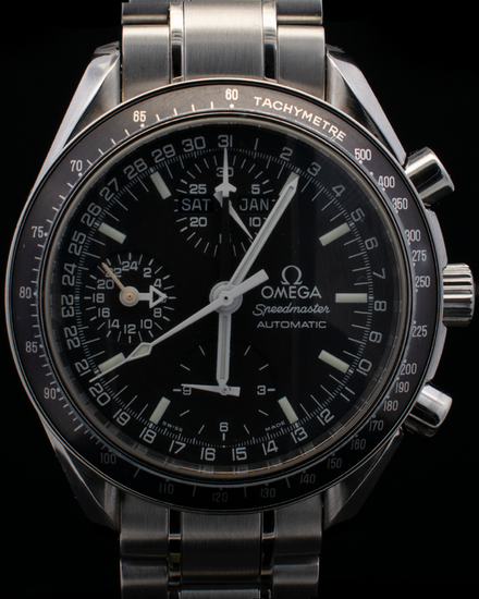 Omega Speedmaster Day-Date 39MM Black Dial Steel Bracelet (3520.50.00)