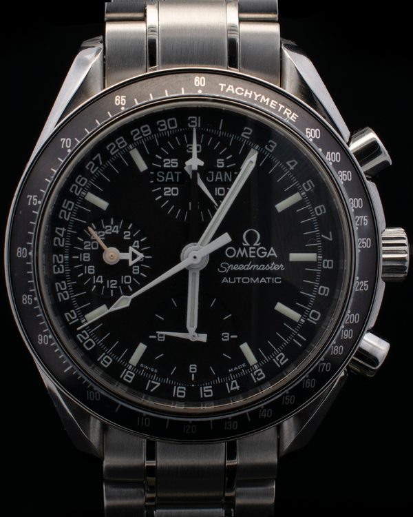 Omega Speedmaster Day-Date 39MM Black Dial Steel Bracelet (3520.50.00)