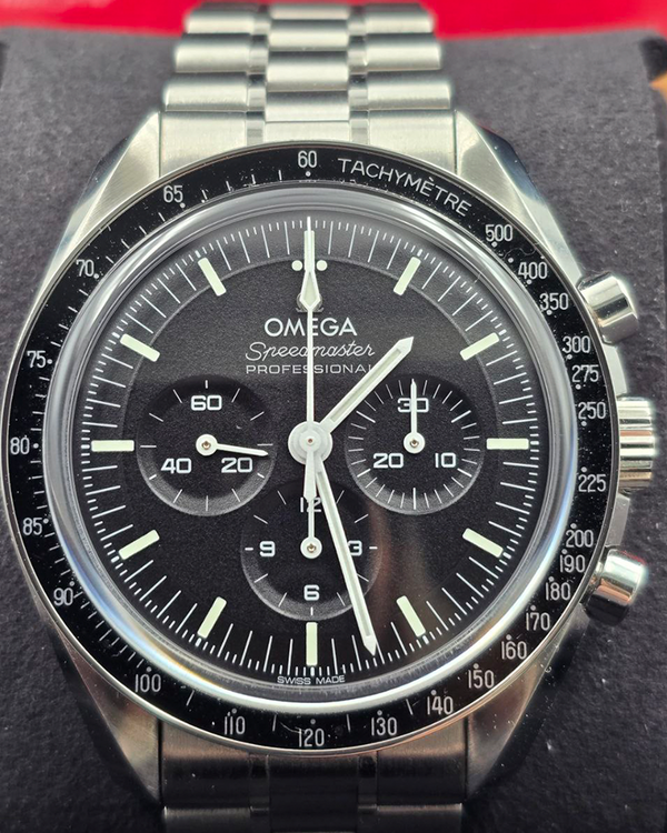 2025 Omega Speedmaster Professional Moonwatch 42MM Black Dial Steel Bracelet (310.30.42.50.01.002)