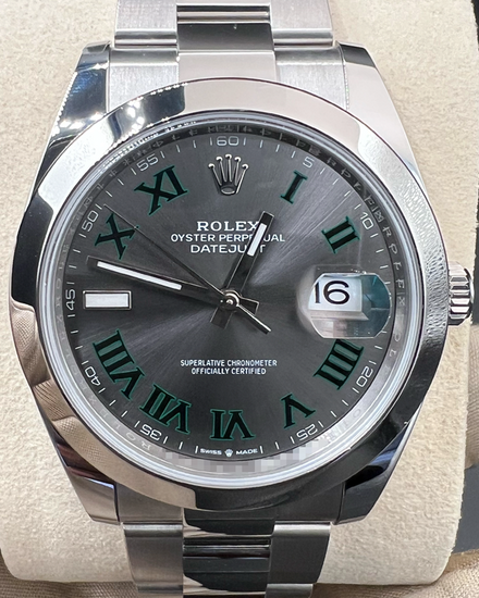 2026 Rolex Datejust "Wimbledon" 41MM Slate Dial Oyster Bracelet (126300)