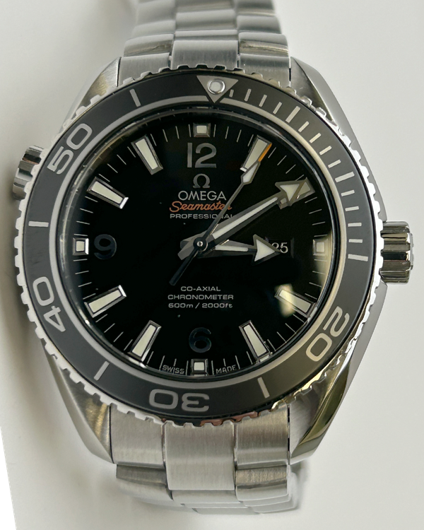2017 Omega Seamaster Planet Ocean 600M 37.5MM Black Dial Steel Bracelet (232.30.38.20.01.001)