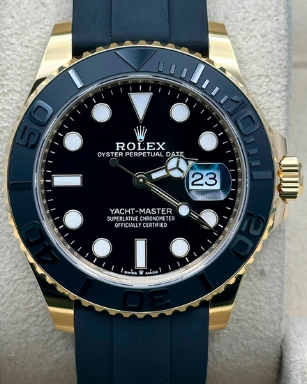 2024 Rolex Yacht-Master 42MM Black Dial Rubber Strap (226658)