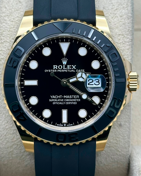 2024 Rolex Yacht-Master 42MM Black Dial Rubber Strap (226658)