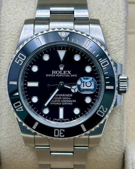 2018 Rolex Submariner Date 40MM Black Dial Oyster Bracelet (116610LN)