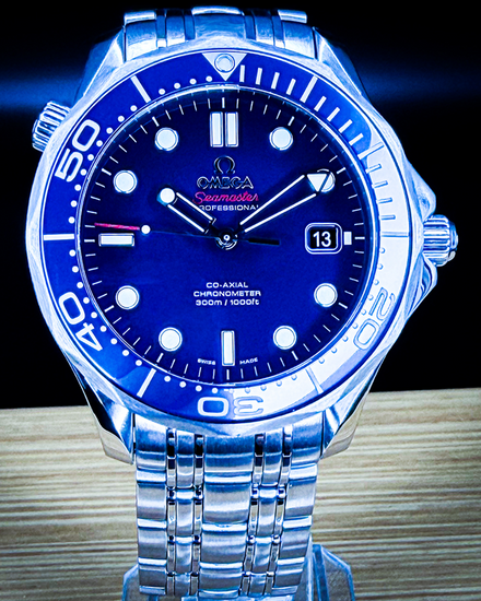 No Reserve - 2018 Omega Seamaster Diver 300M 41MM Blue Dial Steel Bracelet (212.30.41.20.03.001)