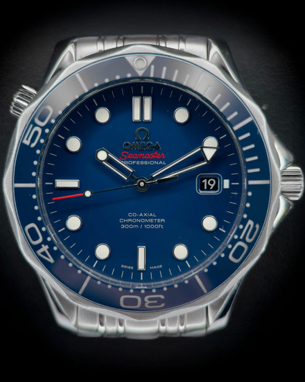 2018 Omega Seamaster Diver 300M 41MM Blue Dial Steel Bracelet (212.30.41.20.03.001)