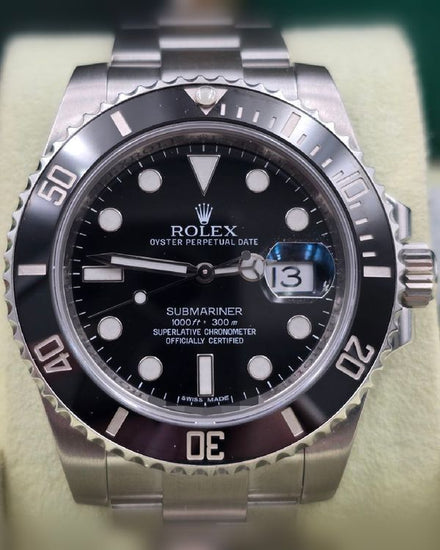 2013 Rolex Submariner Date 40MM Black Dial Oyster Bracelet (116610LN)
