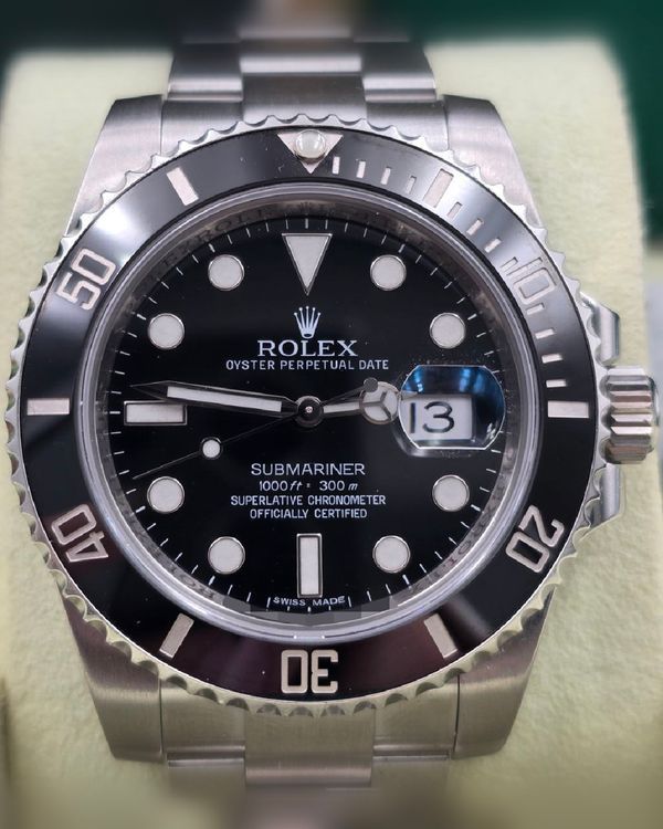 2013 Rolex Submariner Date 40MM Black Dial Oyster Bracelet (116610LN)