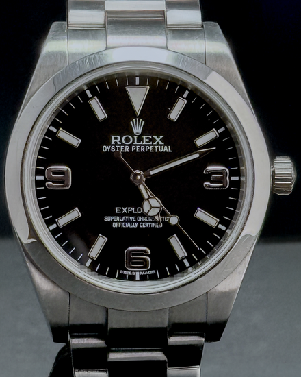 2015 Rolex Explorer 39MM Black Dial Oyster Bracelet (214270)