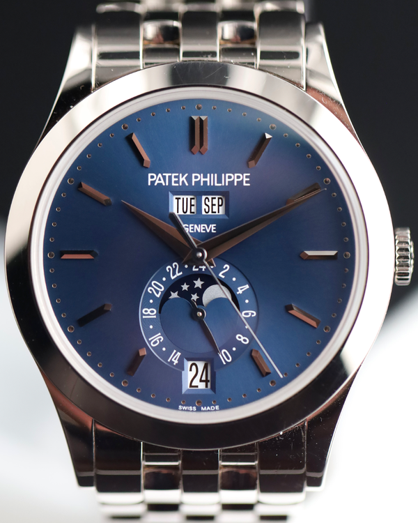 2013 Patek Philippe Annual Calendar 38MM Blue Dial White Gold Bracelet (5396/1G-001)