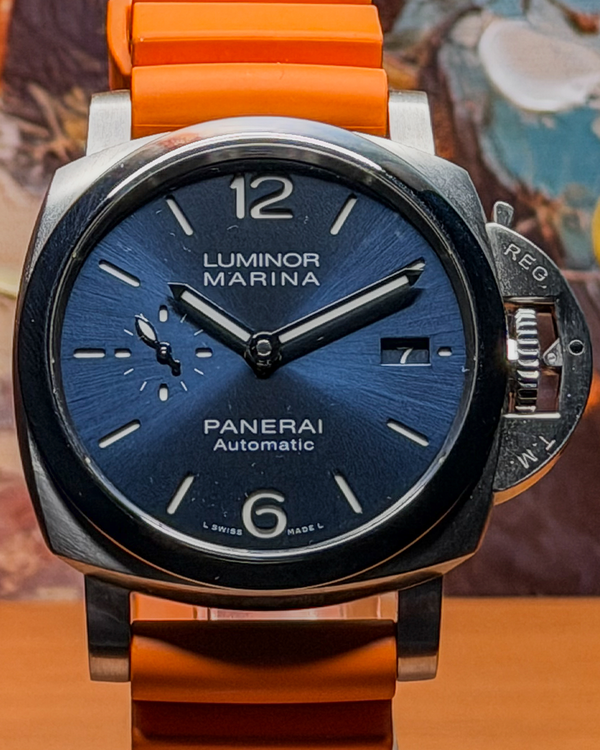 2023 Panerai Luminor Marina 1950 3 Days 42MM Blue Dial Rubber Strap (PAM01393)
