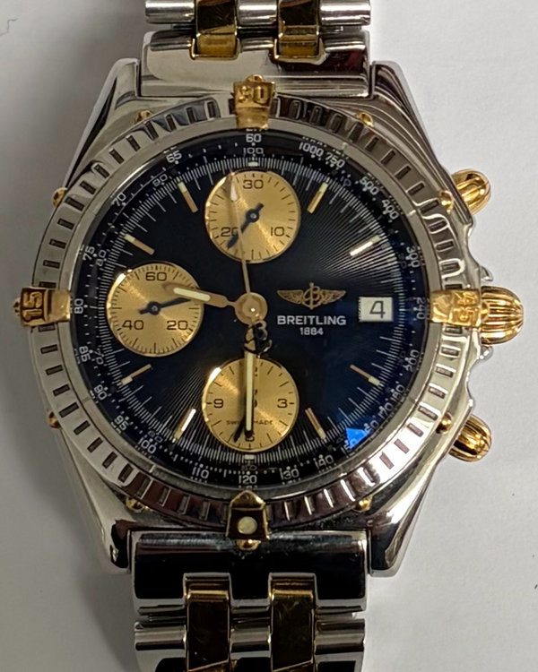 1994 Breitling Chronomat L.E. 39MM Black Dial Two-Tone Bracelet (B13050)