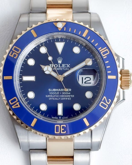 Rolex Submariner Date "Bluesy" 41MM Blue Dial Two-Tone Oyster Bracelet (126613LB)