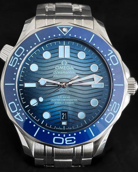 2024 Omega Seamaster Diver 300M "Summer Blue" 42MM Blue Dial Steel Bracelet (210.30.42.20.03.003)
