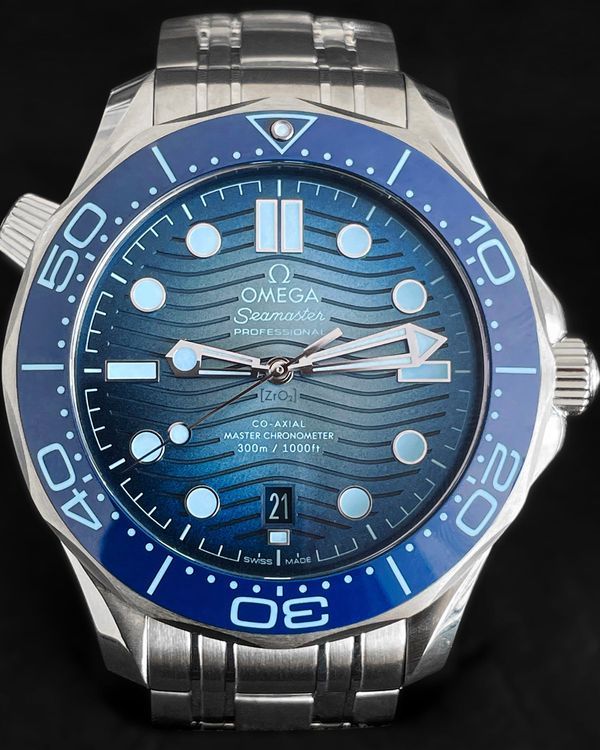 2024 Omega Seamaster Diver 300M "Summer Blue" 42MM Blue Dial Steel Bracelet (210.30.42.20.03.003)